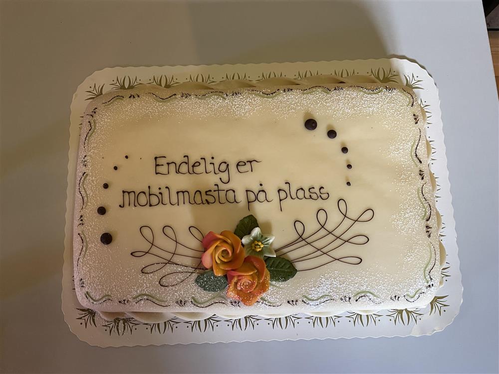 Åpning av ny mobilmast på Grefsrødåsen i Enningdalen i november 2022. - Klikk for stort bilde