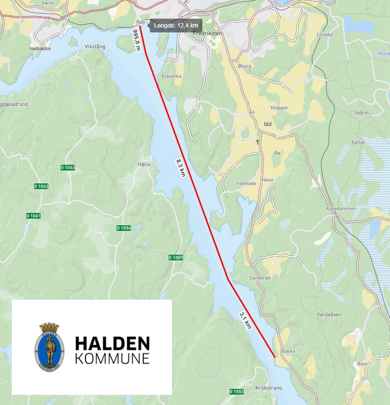 Anleggskart Bakke sjøledning - Klikk for stort bilde